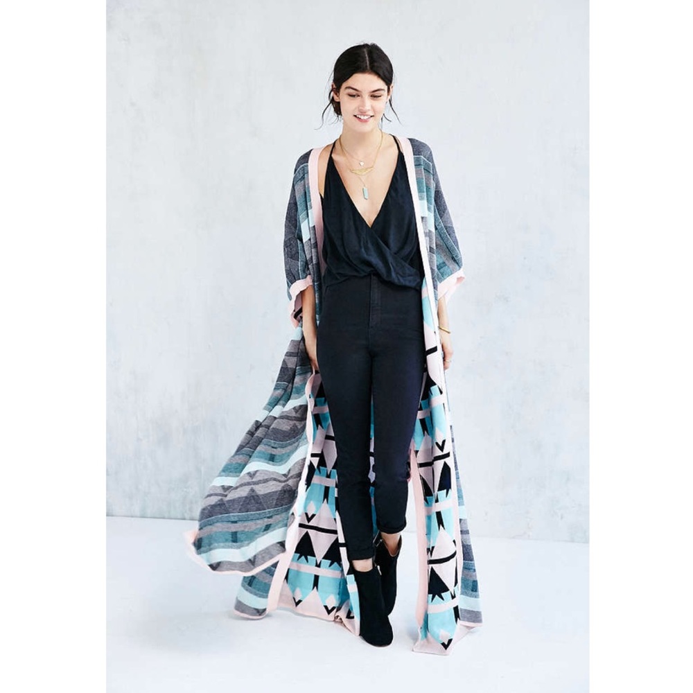 Somedays loving knit long poncho